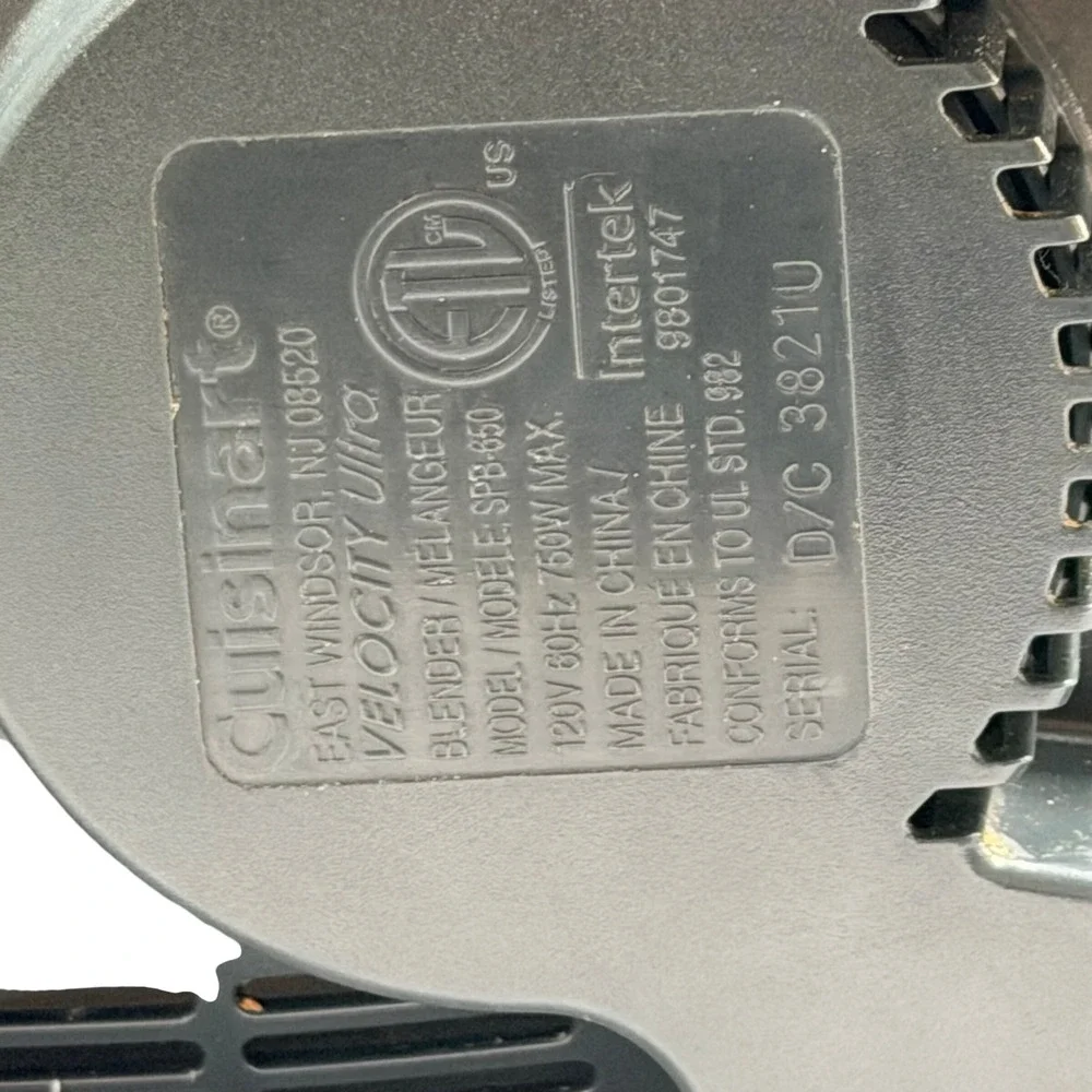 Cuisinart velocity ultra